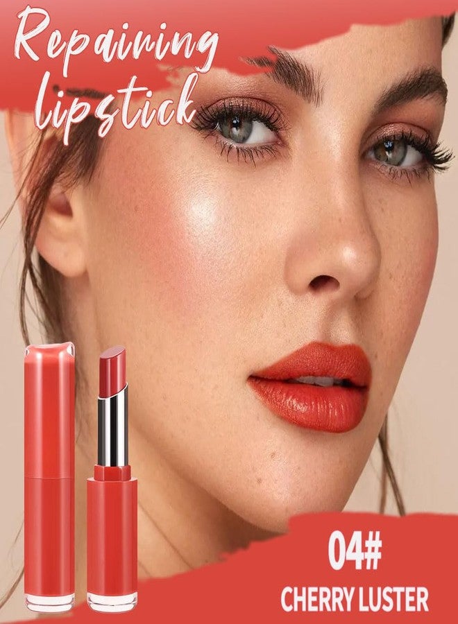 Hxssll Matte Creamy Lipstick for Women, Long Lasting Waterproof Velvet Lipstick, Lip Stick Crayon Buildable Blendable Creamy Color, Moisturizing Longwear Lip Makeup 04# - Image 3